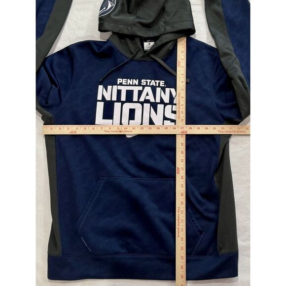 Nike Blue Therma Fit Penn State Sweatshirt Hoodie Adult Large Nittany‎ Lions - Picture 8 of 8